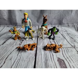 Scooby Doo Mystery Mates Figures Frankenstein Mummy Wolfman Freddy Lot Of 8